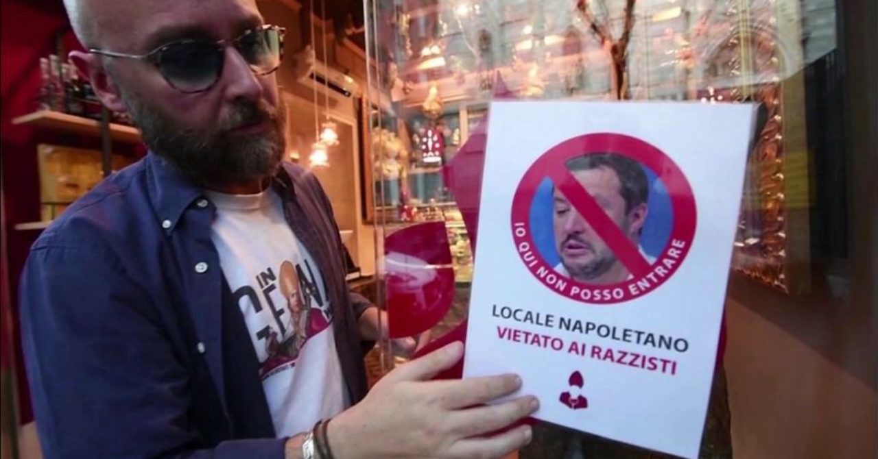 Napoli. Il ristorante Januarius affondato per aver dato del razzista a Salvini