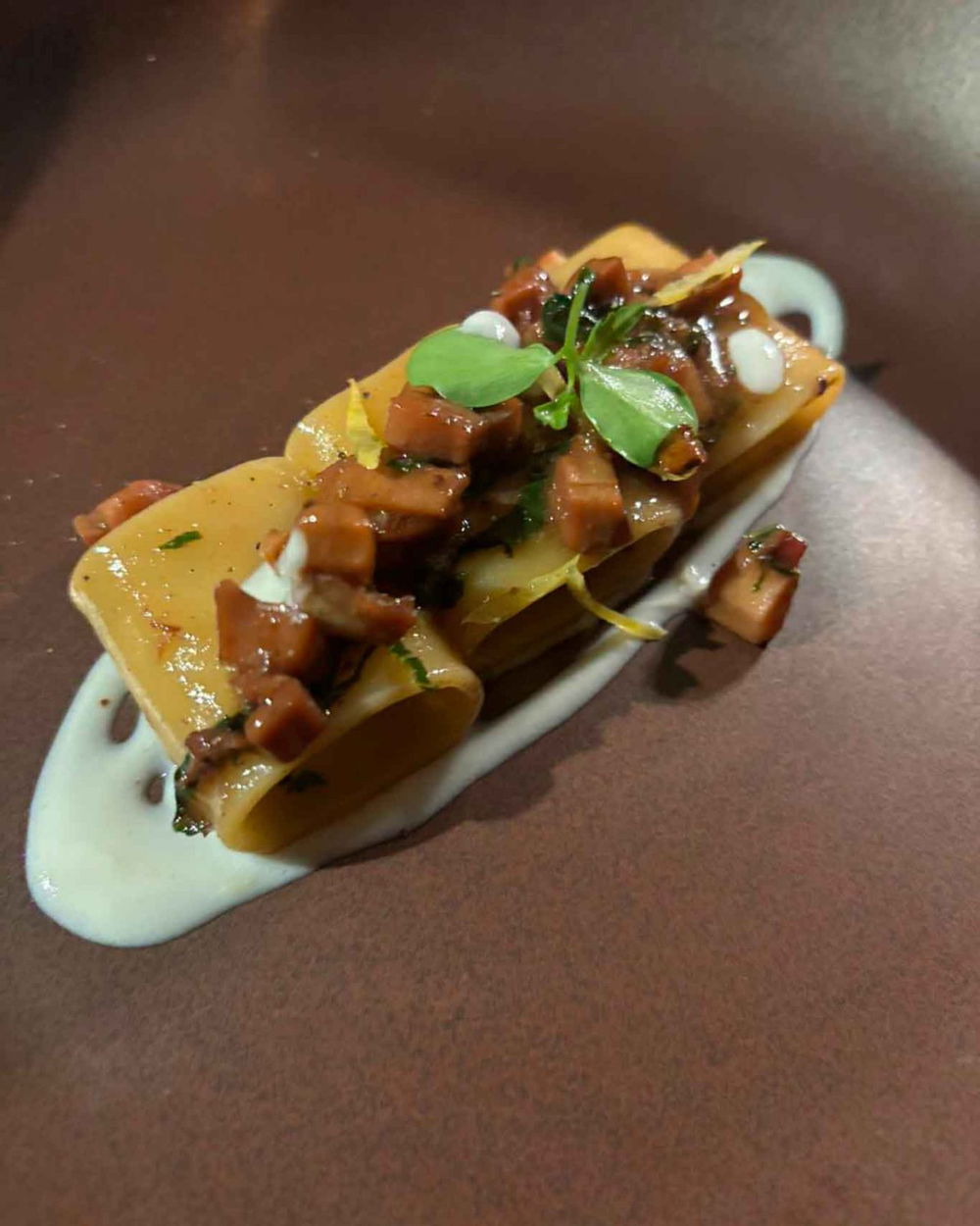 paccheri con totani del ristorante Zi Nannina a' mare a Ischia