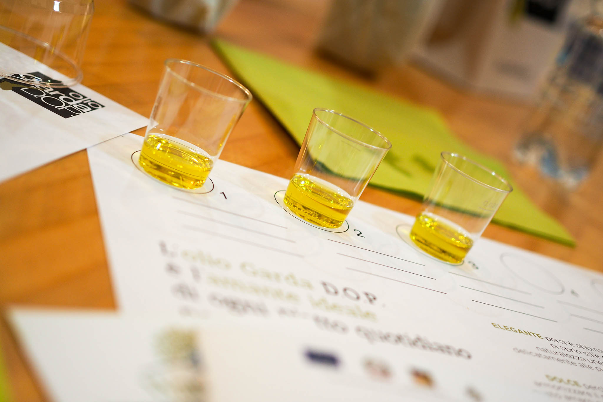 Olio extravergine d’oliva degustazione