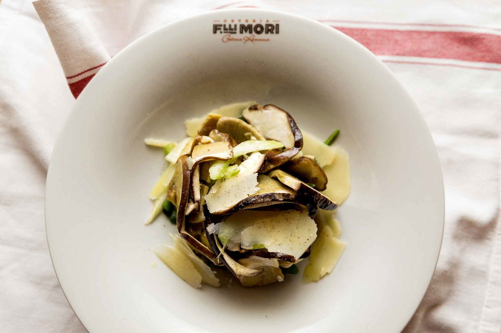 Funghi porcini. Il menu è speciale da Osteria Fratelli Mori a Roma