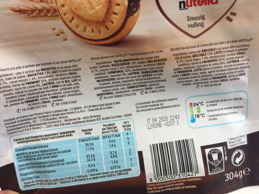 Nutella Biscuits. All'assaggio il cuore di Nutella vince sempre