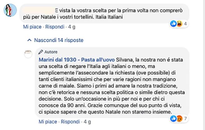 I tortellini senza carne di maiale a Roma scatenano le ...