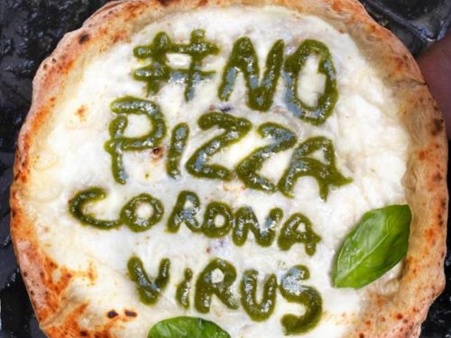 Gino Sorbillo pizza Coronavirus pesto verde
