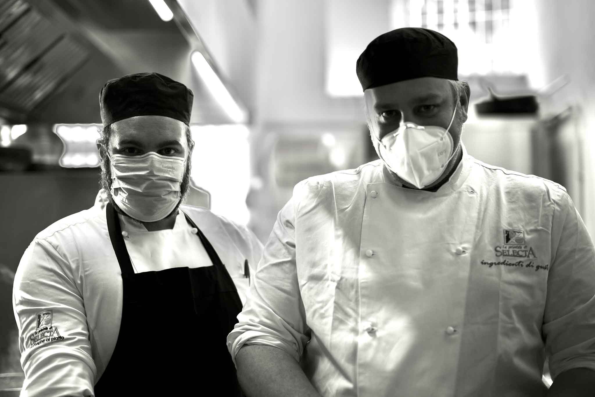 chef con mascherine