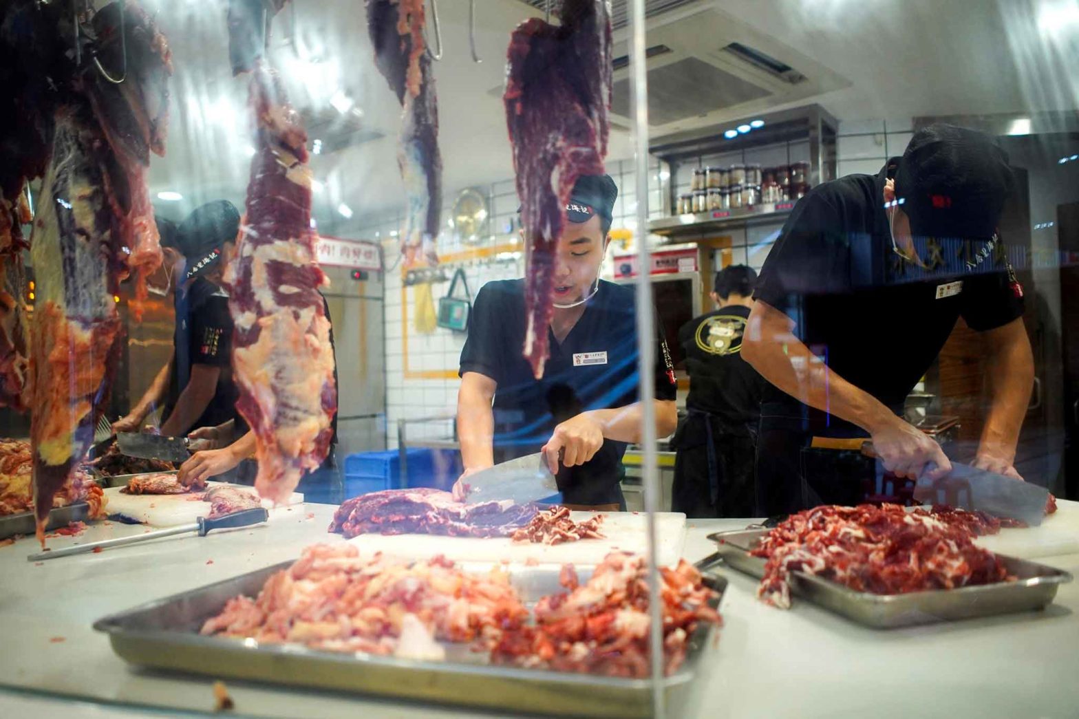 taglio carne in Cina