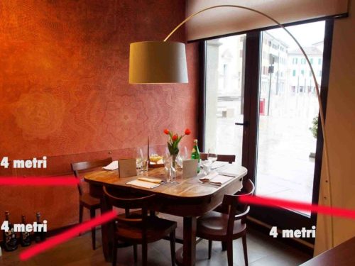 coronavirus tavolo ristorante distanza lockdown