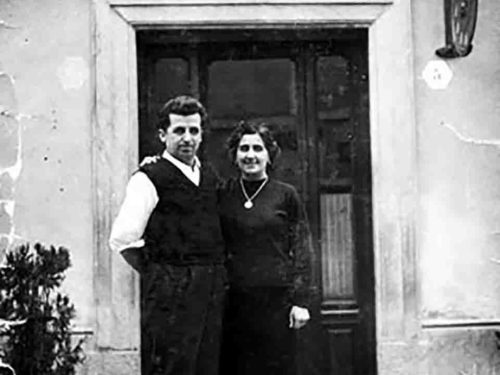 Pierin Cordero e la moglie Rita ristorante Il Centro