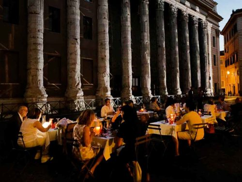 Roma dehors Osteria Ingegno