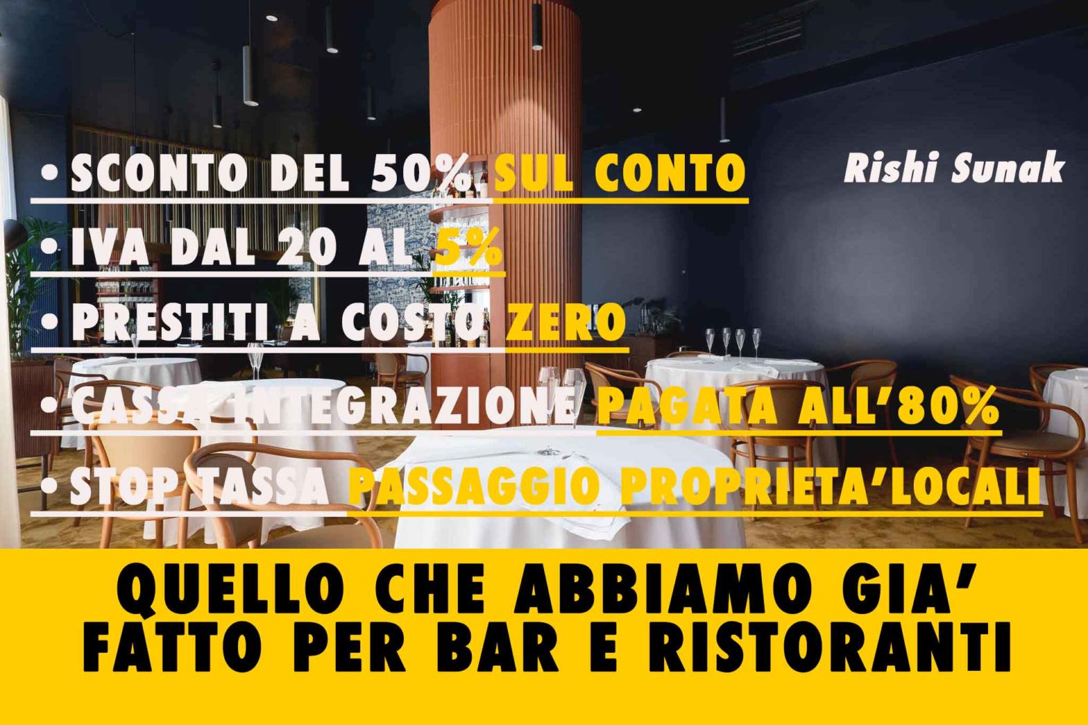 misure fiscali per i ristoranti