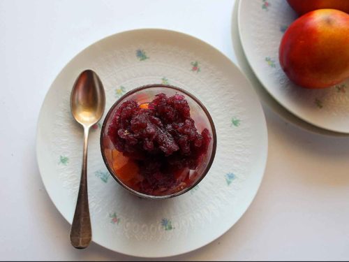 percoche pesche con il vino ricetta