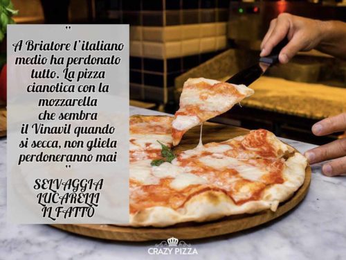 Selvaggia Lucarelli critica la pizza di Flavio Briatore