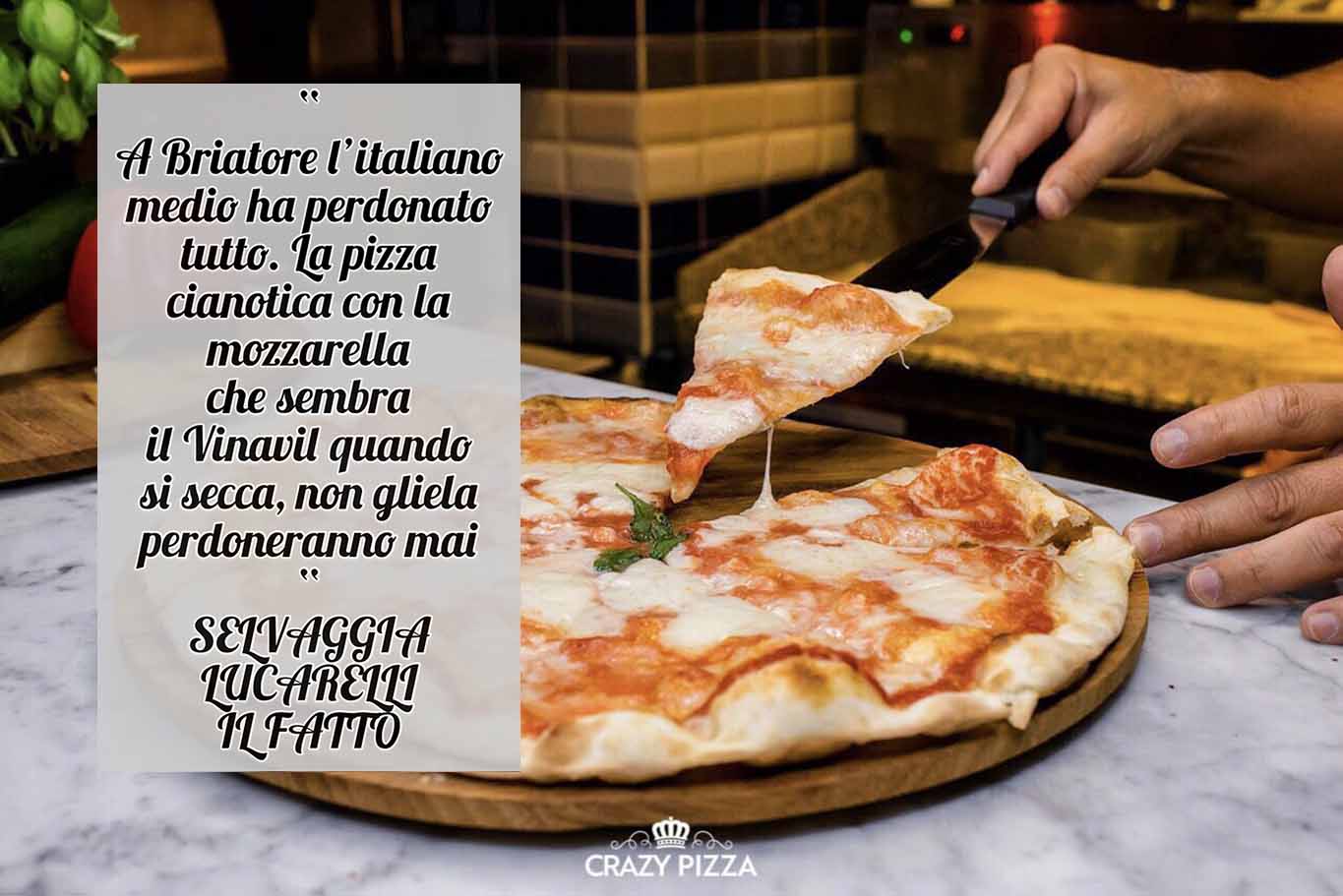Selvaggia Lucarelli critica la pizza di Flavio Briatore