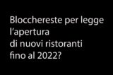 blocco ristoranti per legge