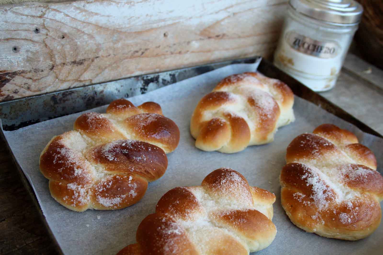 trecce con lo zucchero ricetta
