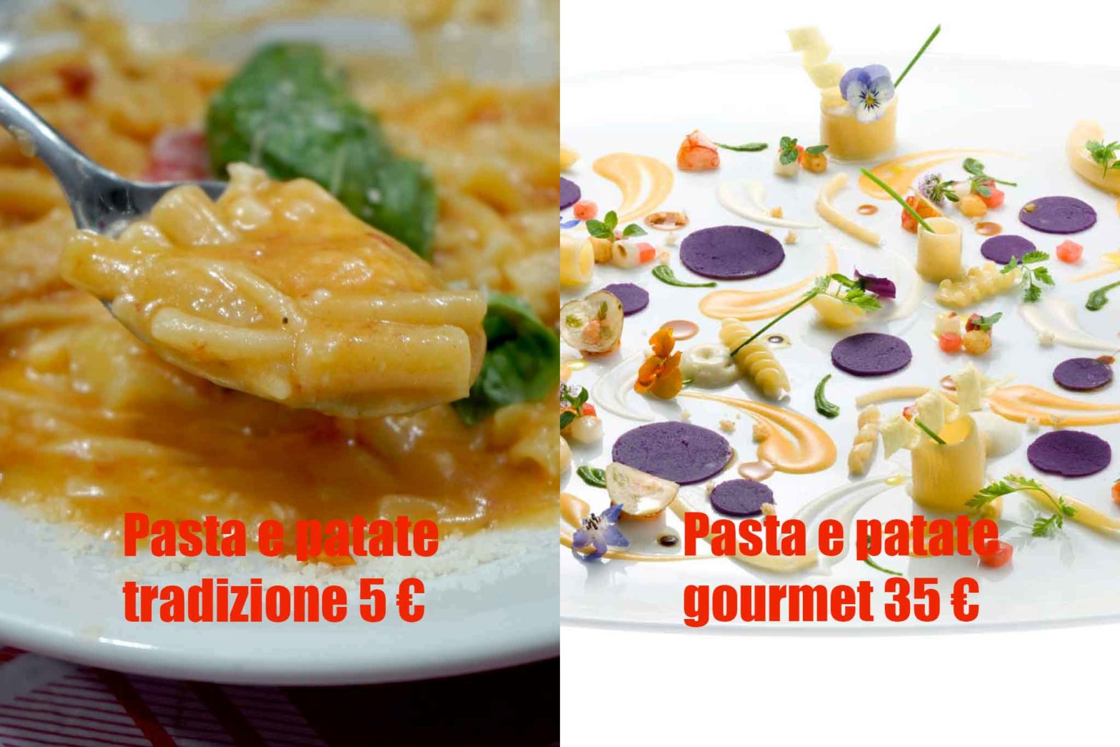 prezzi pasta e patate