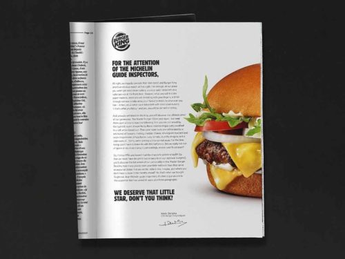 Guida michelin e Burger King