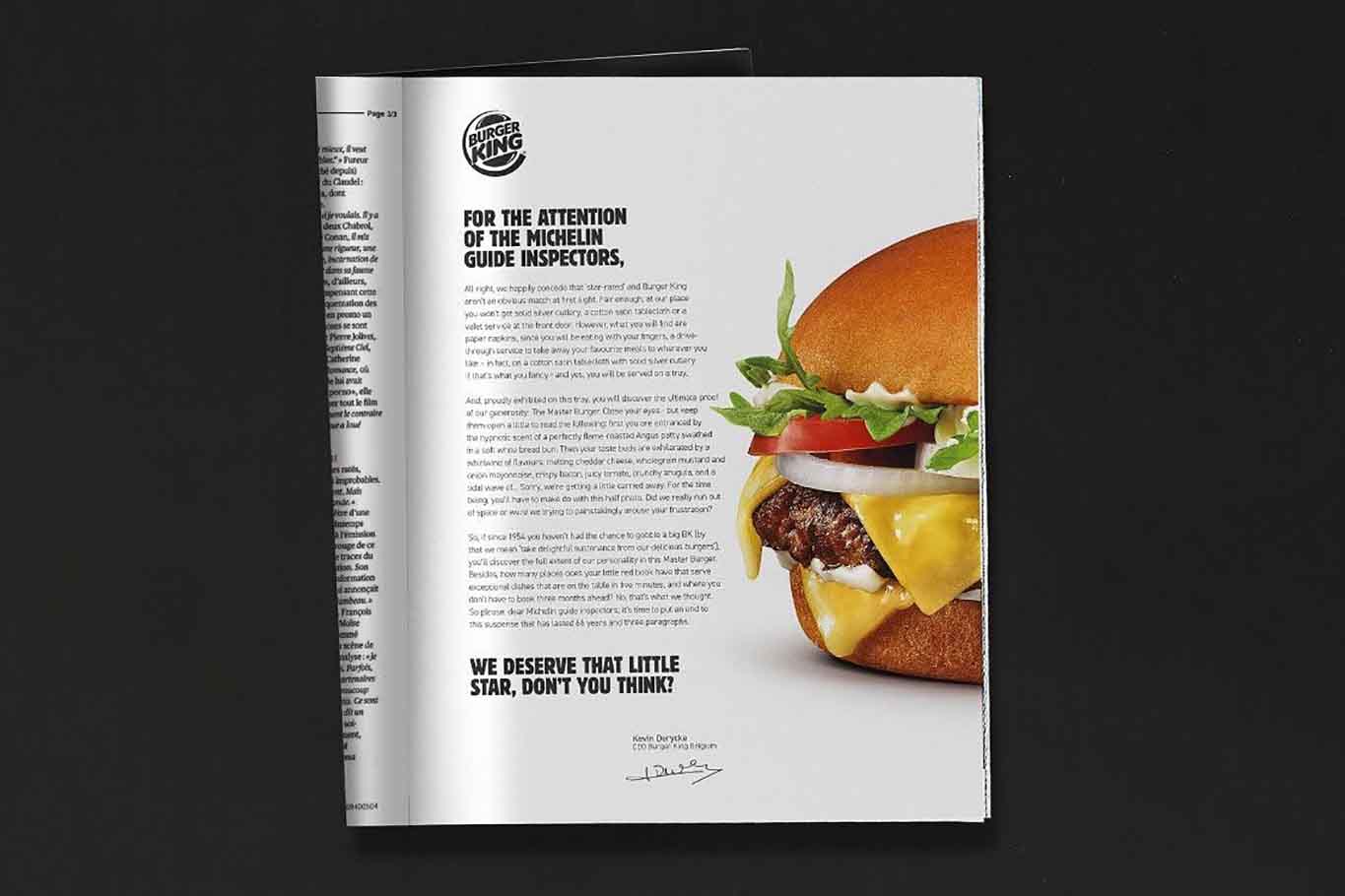 Guida michelin e Burger King