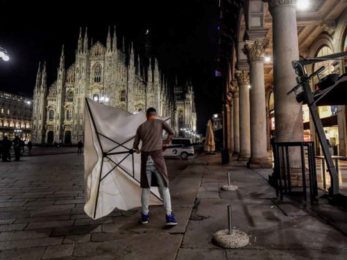 coprifuoco Milano Duomo