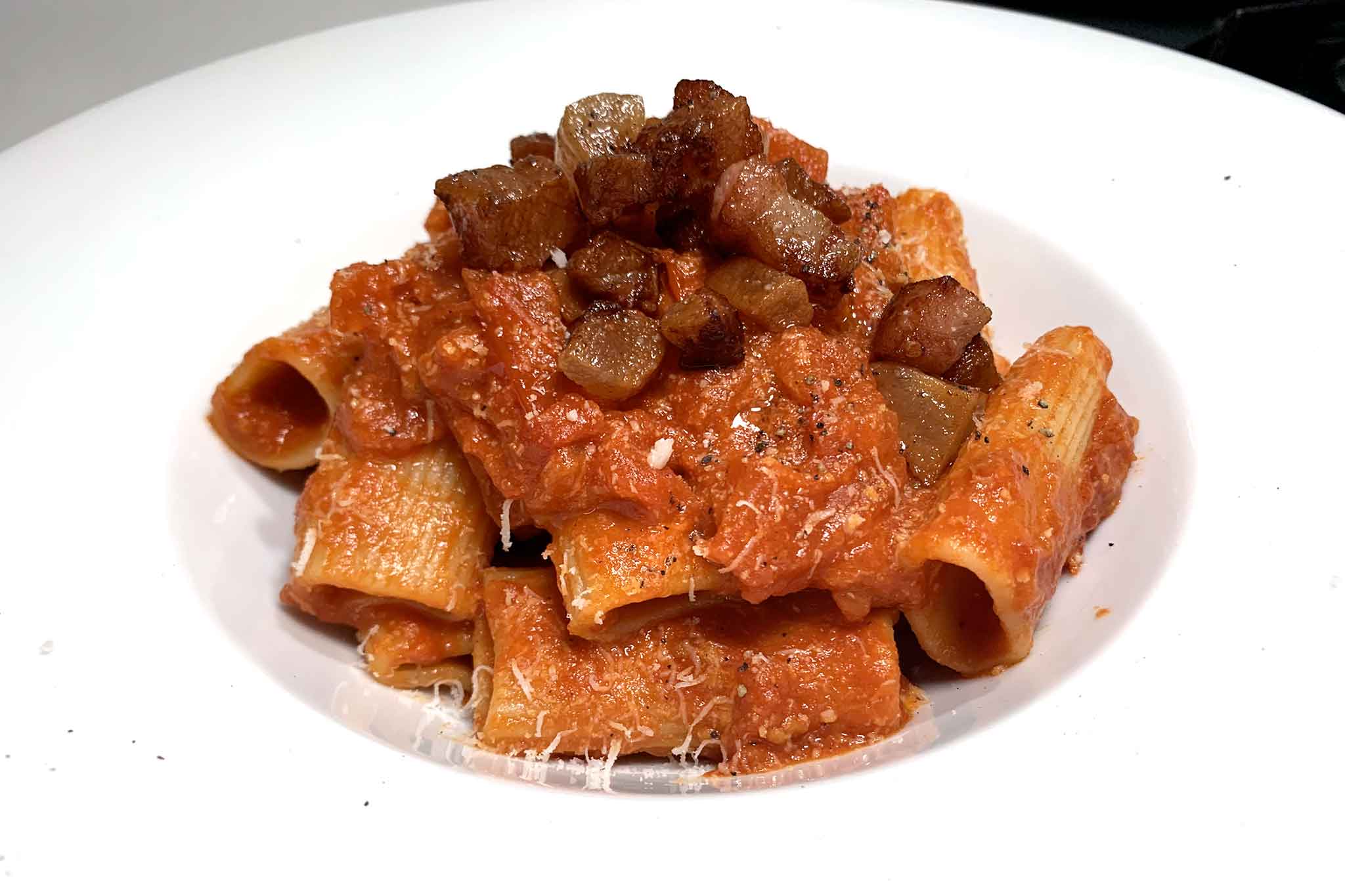 rigatoni amatriciana ricetta