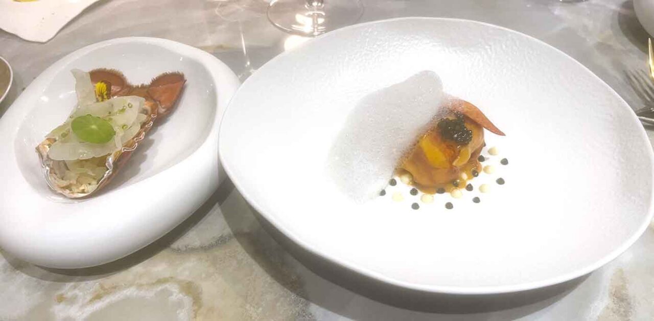 l'astice arrosto del ristorante La Serra hotel Le Agavi a Positano