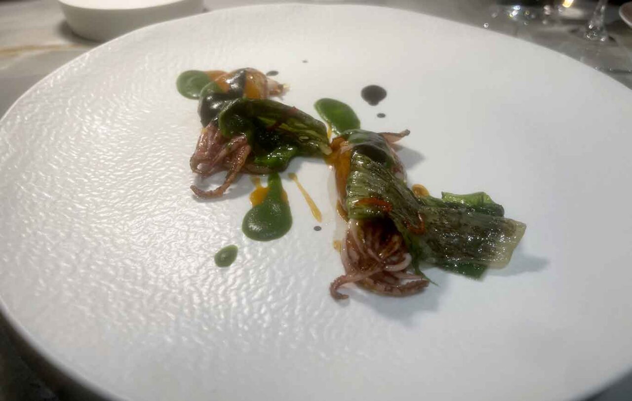 calamaretti spillo del ristorante La Serra hotel Le Agavi a Positano