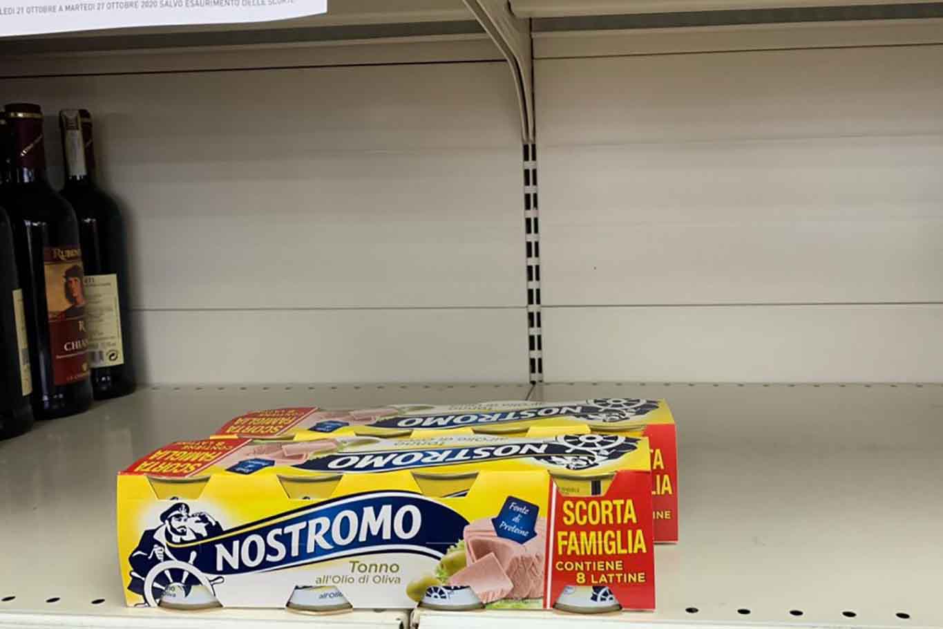 tonno al supermercato