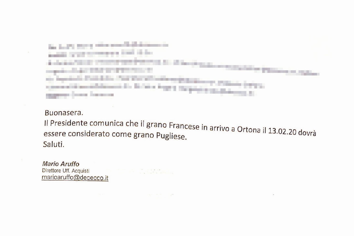 De Cecco grano francese
