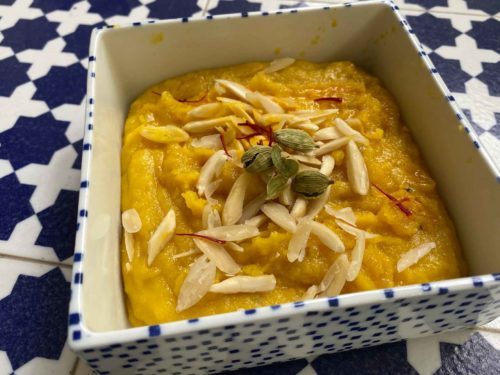 badam ka halwa cittamani dolce indiano mandorle