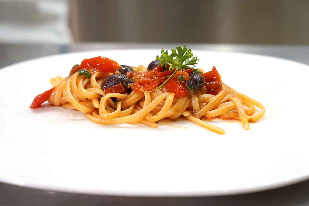 linguine olive e capperi