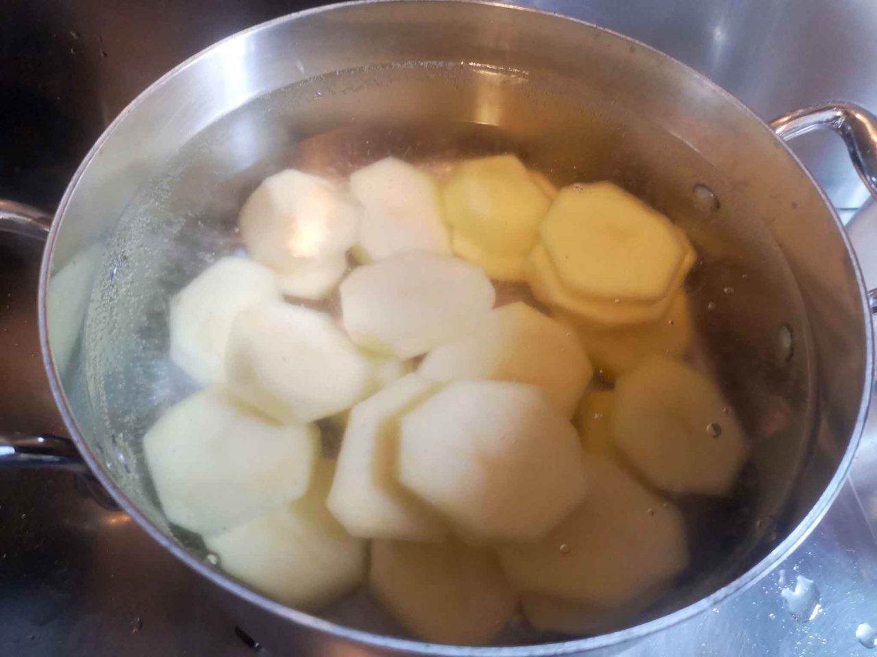 patate in acqua