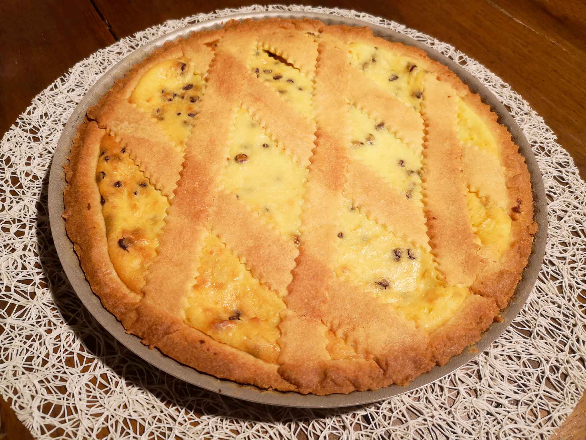 crostata ricotta e cioccolato