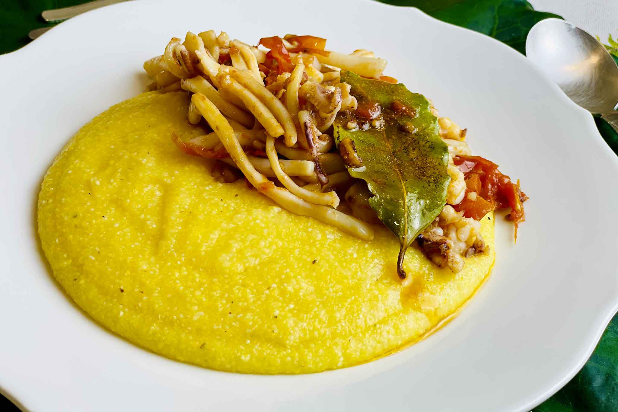 polenta bramata con i calamari ricetta