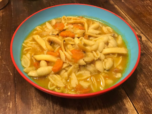 Donna Lucia trippa di calamari con gnocchetti