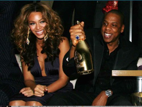beyonce champagne armand de brignac jay z