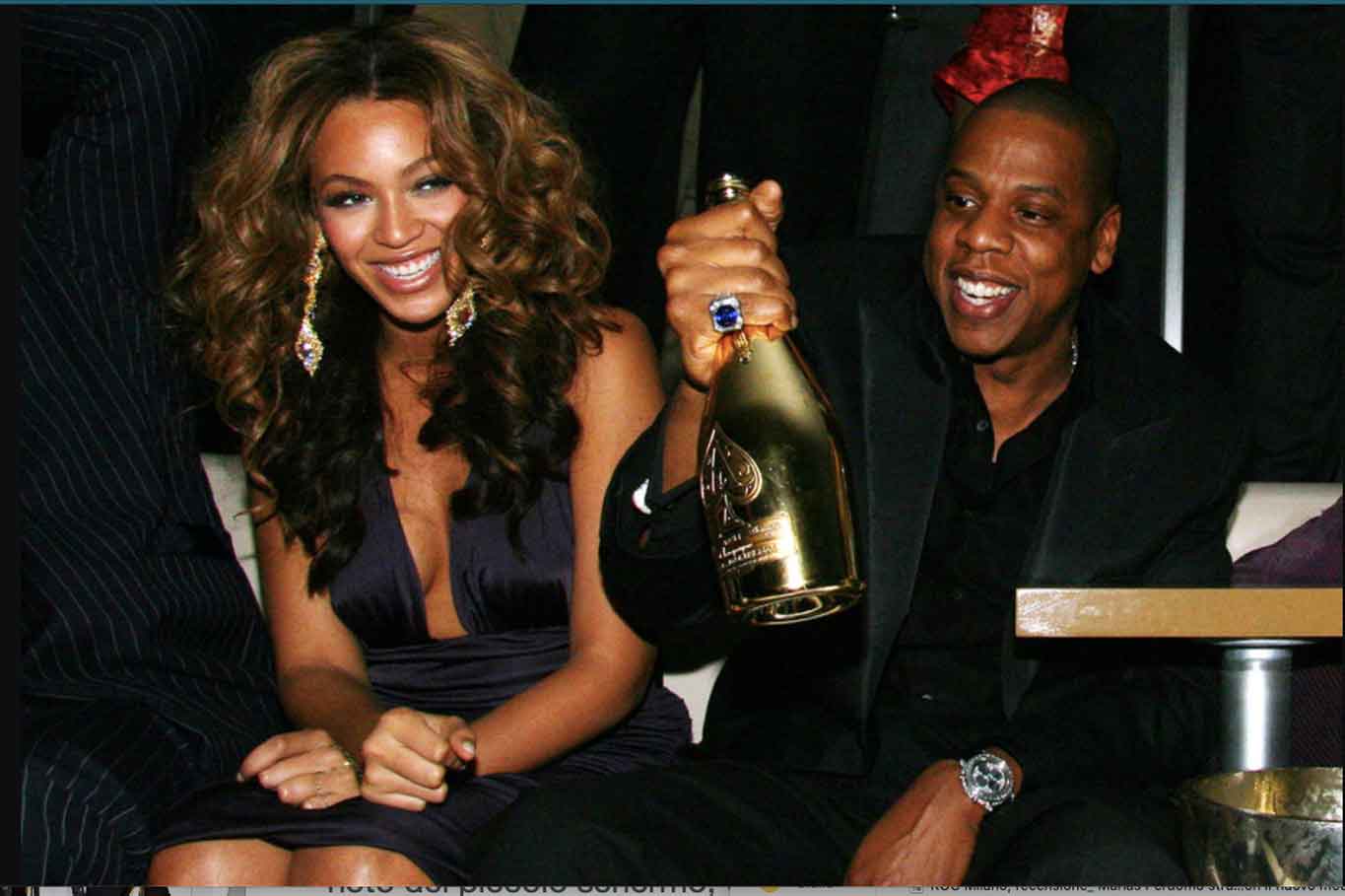 beyonce champagne armand de brignac jay z