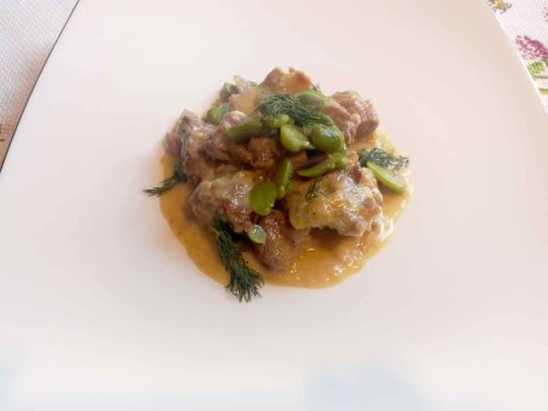 agnello in fricassea