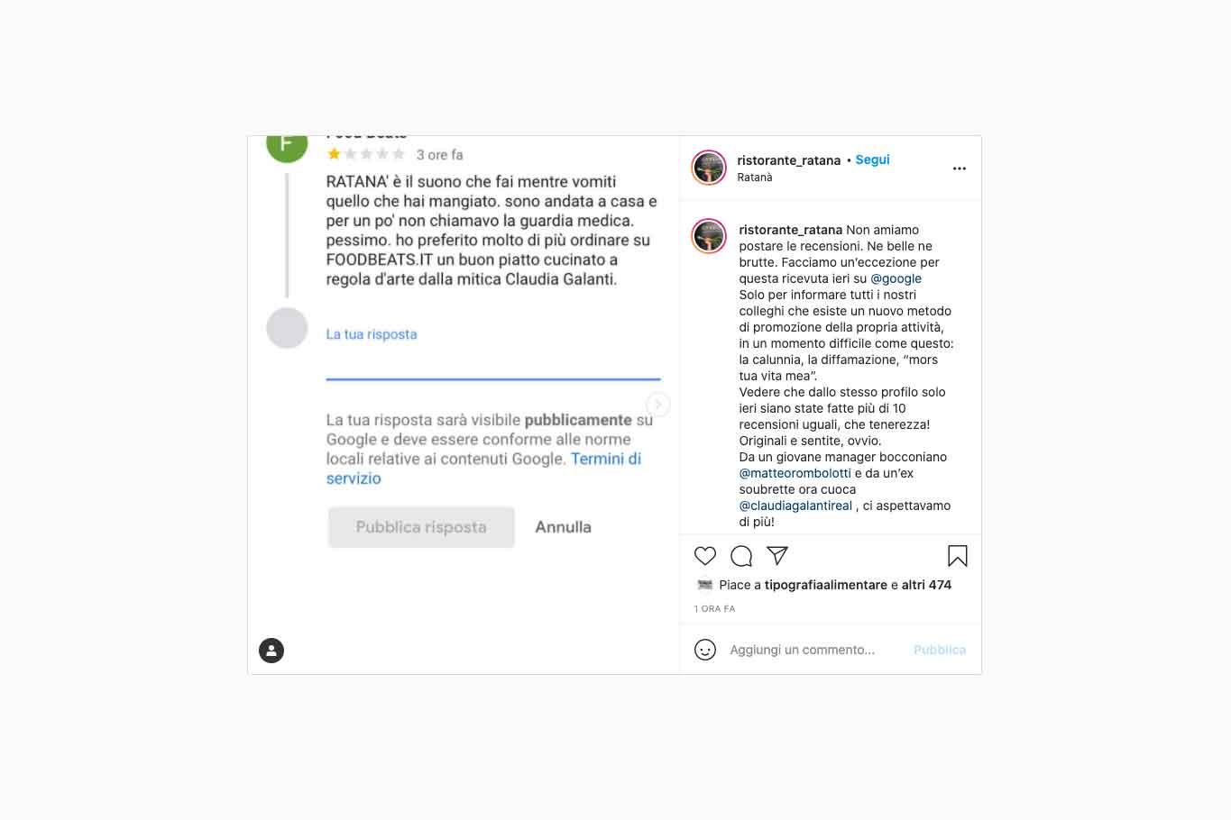 Ratanà recensione negativa
