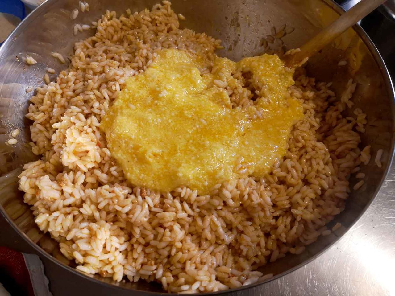 bomba di riso preparazione