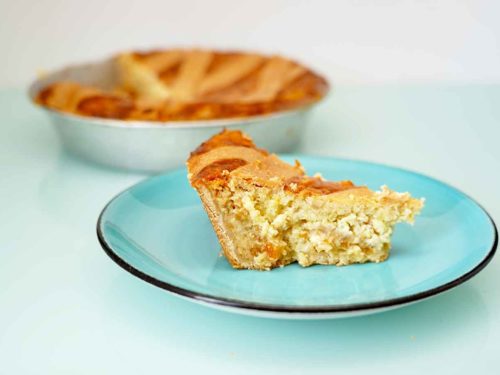 pastiera napoletana pasticceria Celestina Pollena Trocchia fetta
