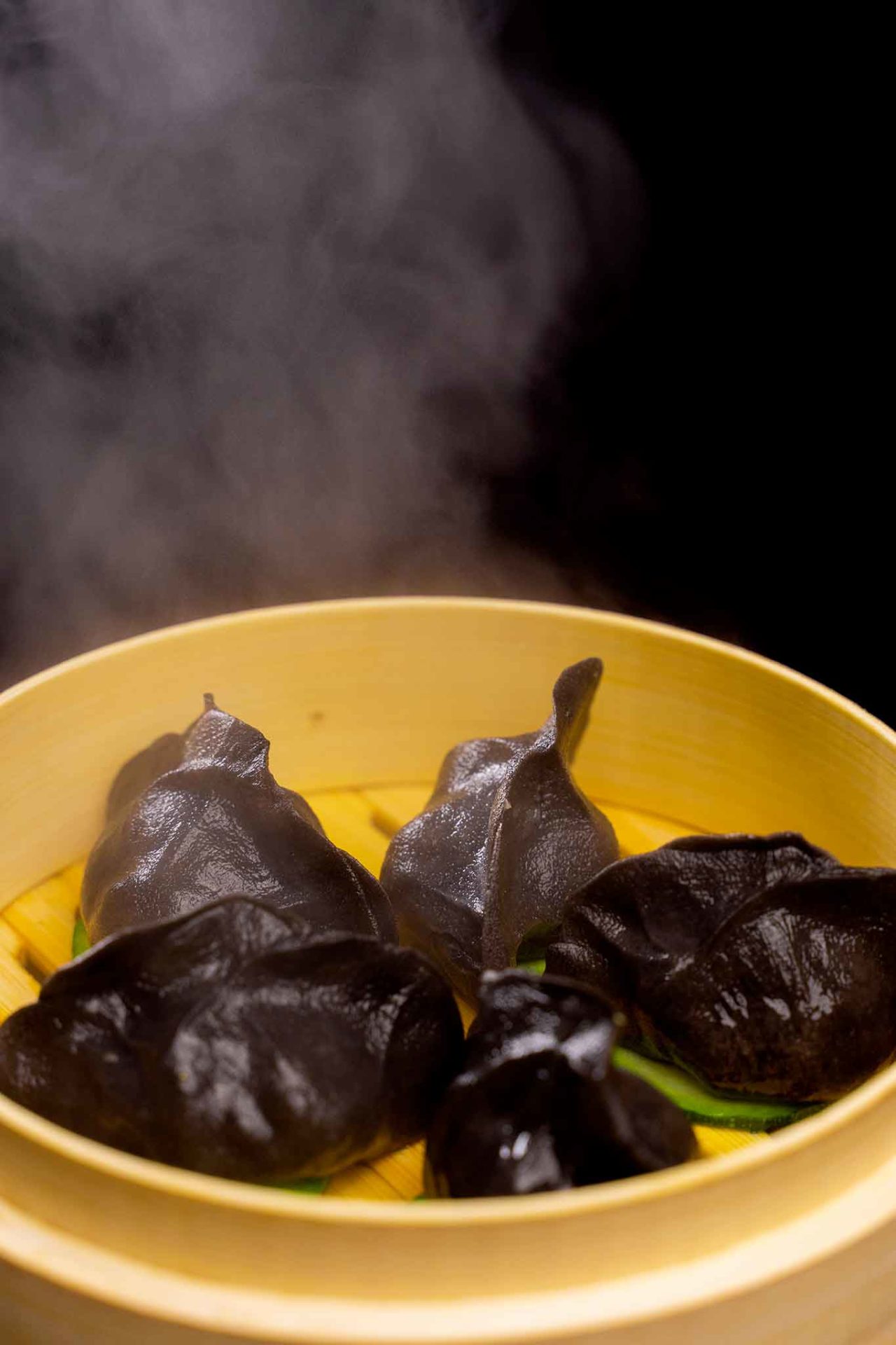 ravioli cinesi a Roma Bao Bao Dumpling gamberi al nero di seppia