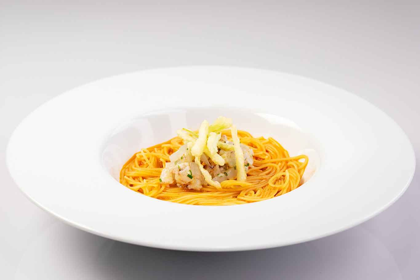 Dolia ristorante Gaeta vermicelli al sugo di sparnocchie e trombolotto