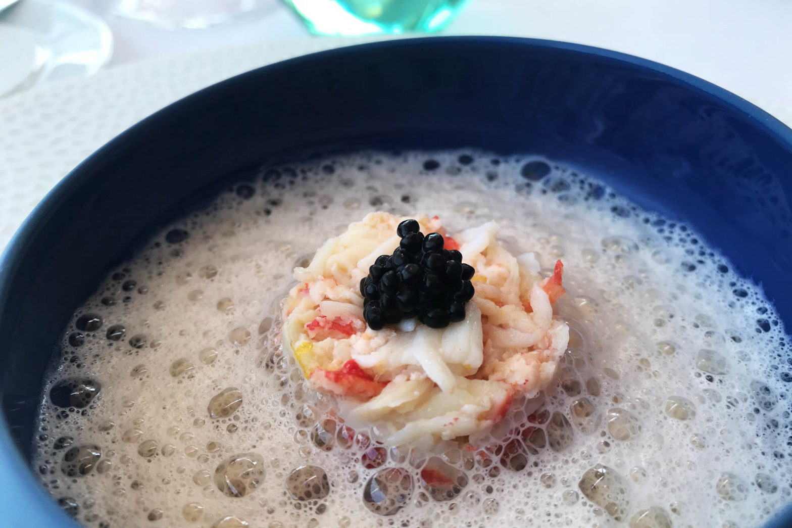 ristorante Tancredi a Sirmione sul Lago di Garda King Crab signature dish