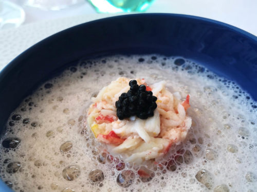 ristorante Tancredi a Sirmione sul Lago di Garda King Crab signature dish