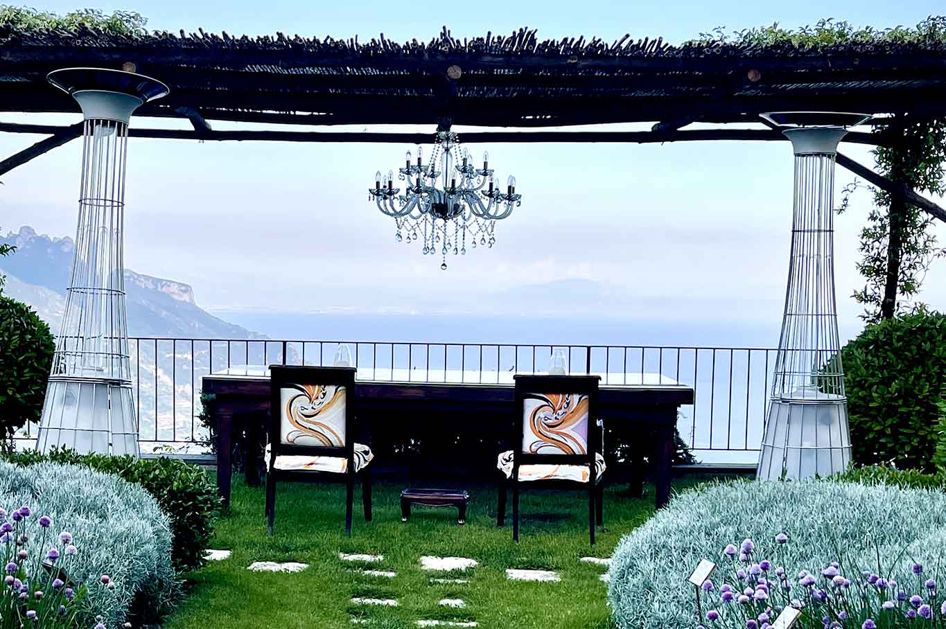 ristorante Belvedere Hotel Caruso Ravello tavolo terrazza