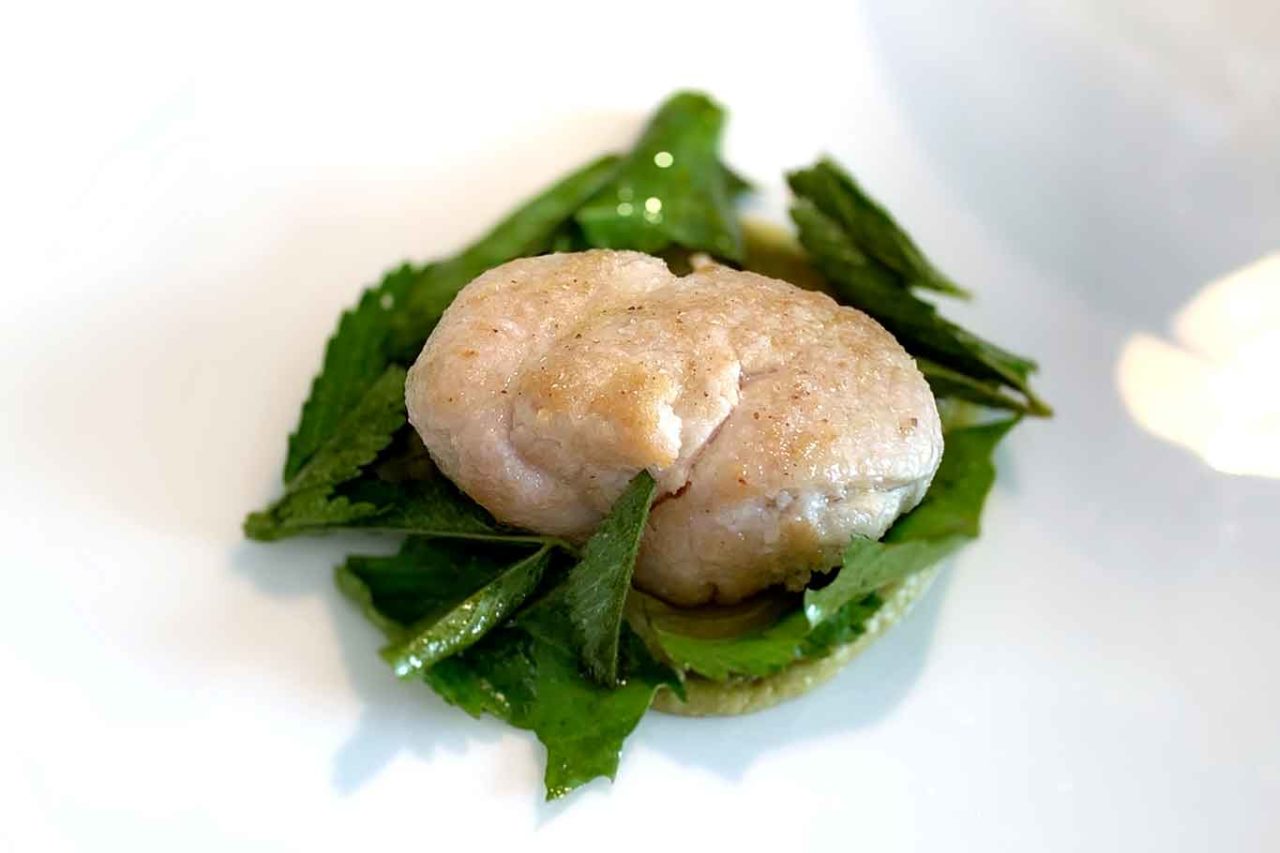 nuovo menu da 150 € ristorante Reale: animella