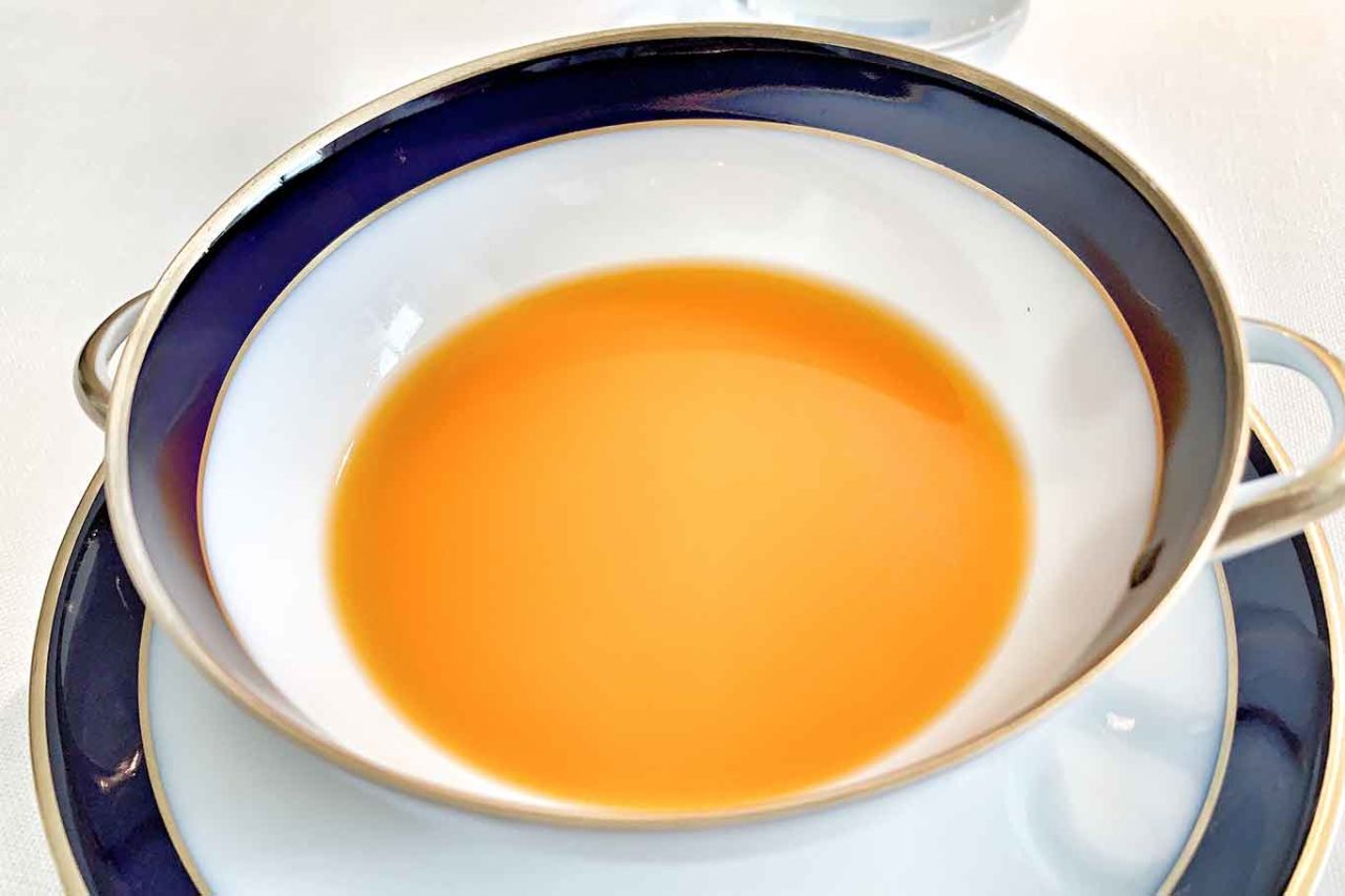 nuovo menu da 150 € ristorante Reale: carota