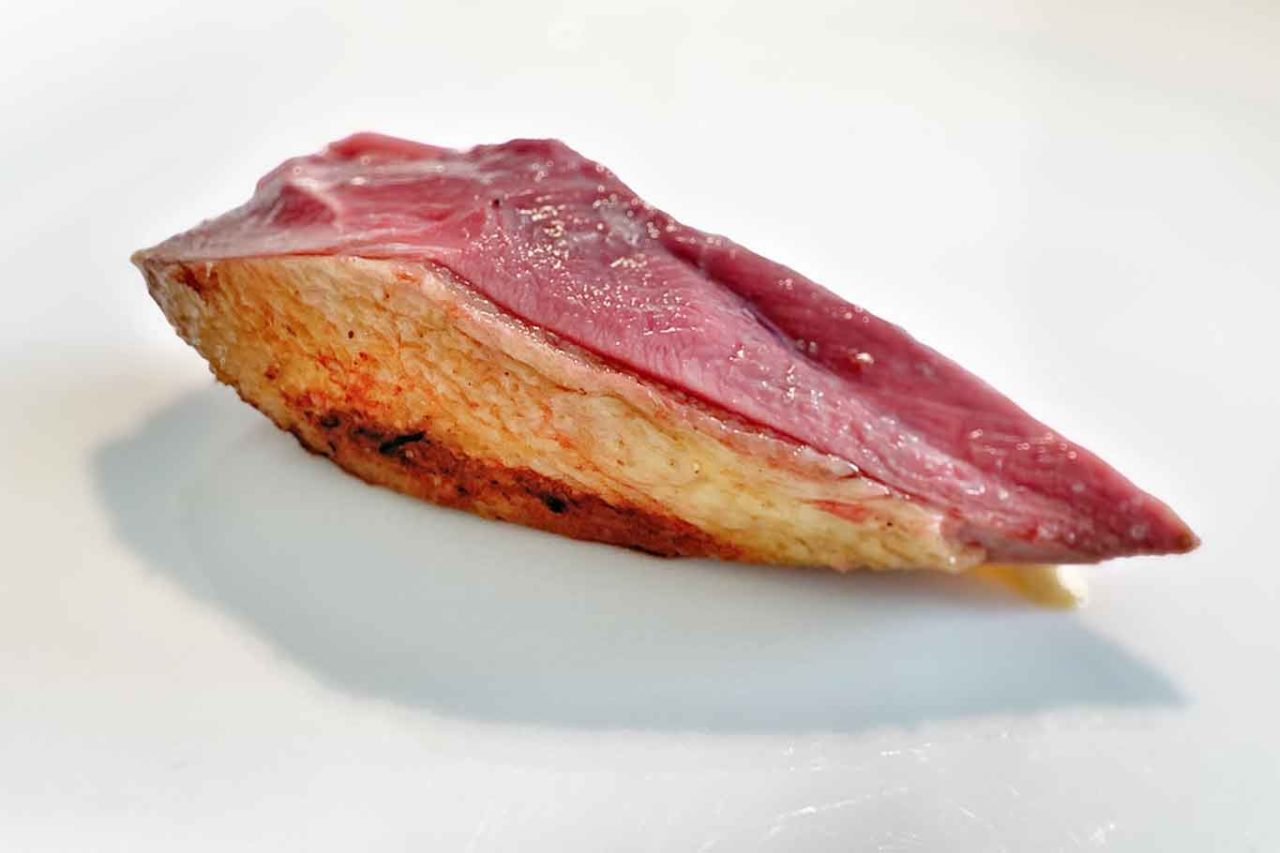 nuovo menu da 150 € ristorante Reale: piccione
