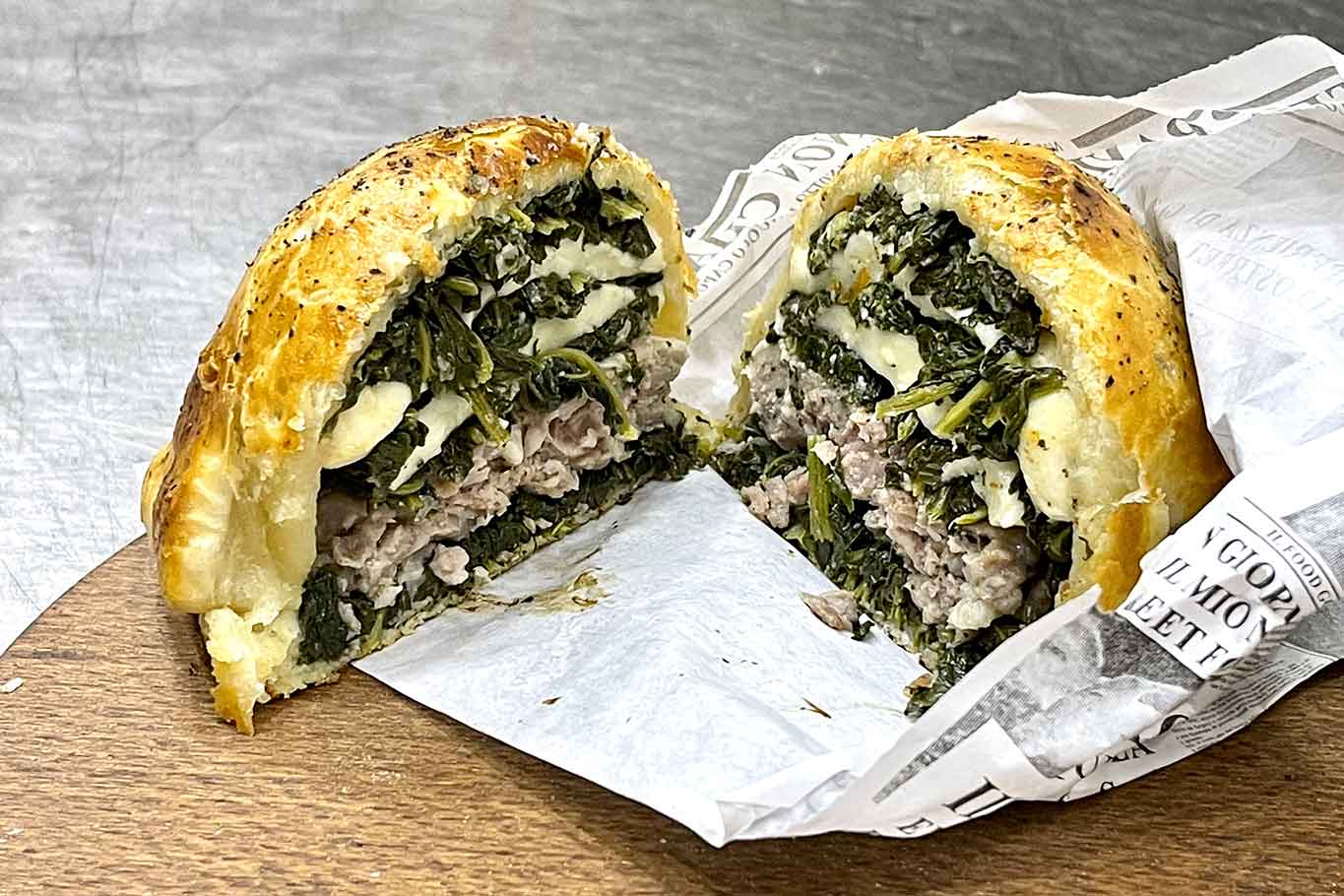 cianotto salsiccia e friarielli farcitura