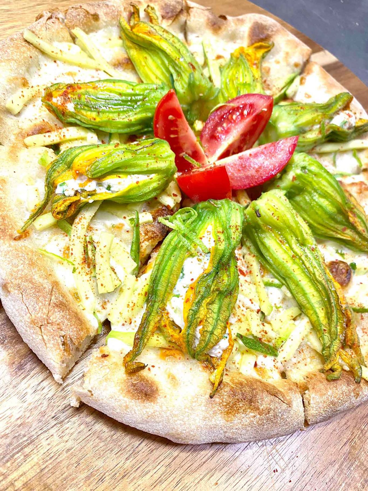 pizzeria La Sorgente Guardiagrele Abruzzo pizza fiori di zucca