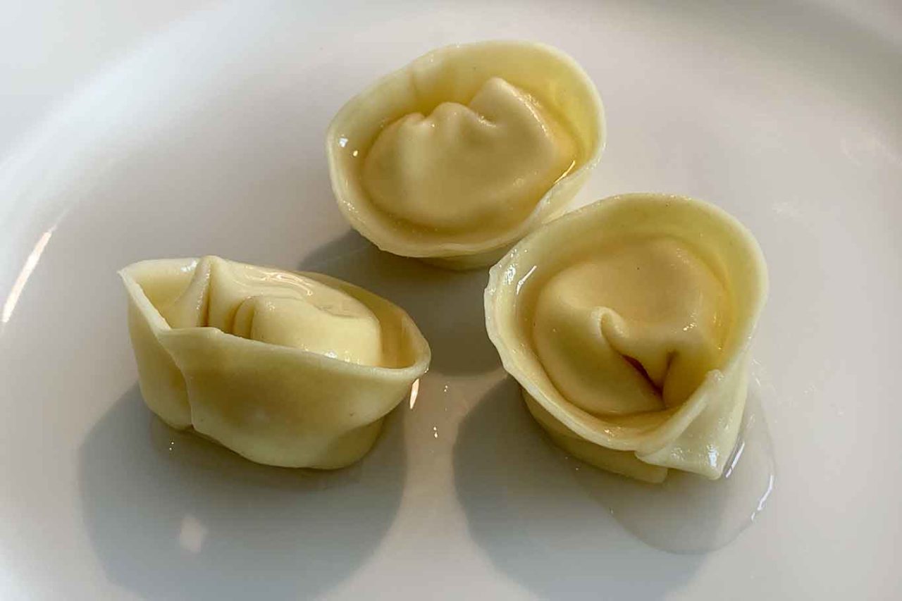 nuovo menu da 150 € ristorante Reale: ravioli ricotta